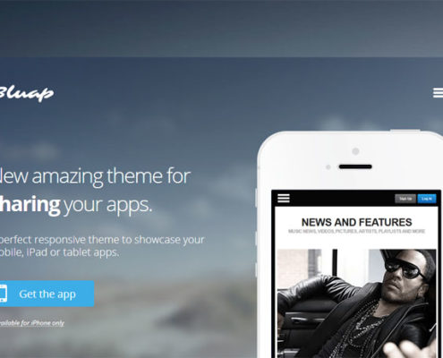 Bluap Responsive Mobile App Marketing WordPress Theme