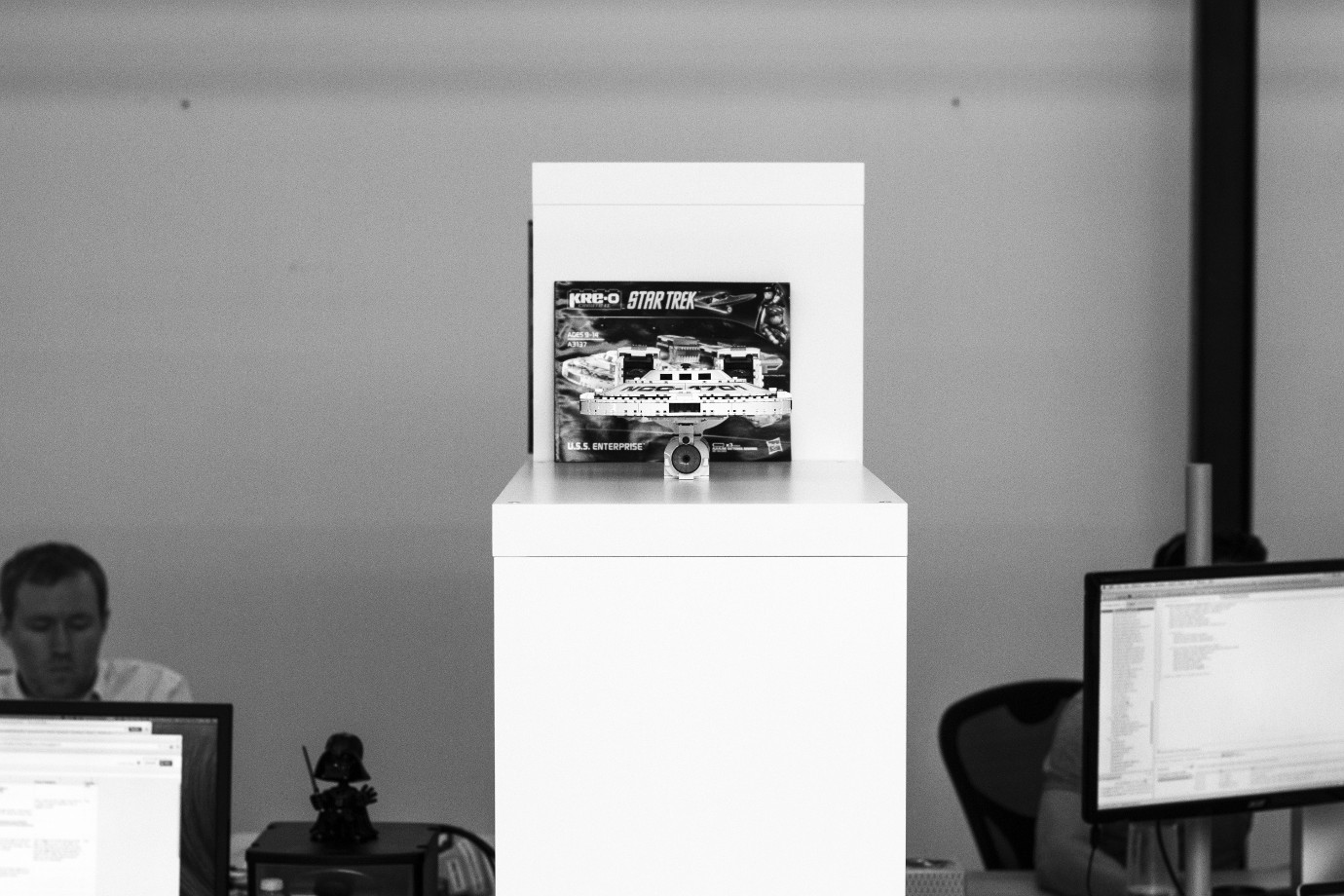 development-full-crop Lego Millennium Falcon on desk