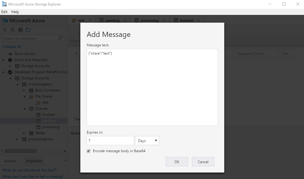 azure-storage-explorer-demo-add-message