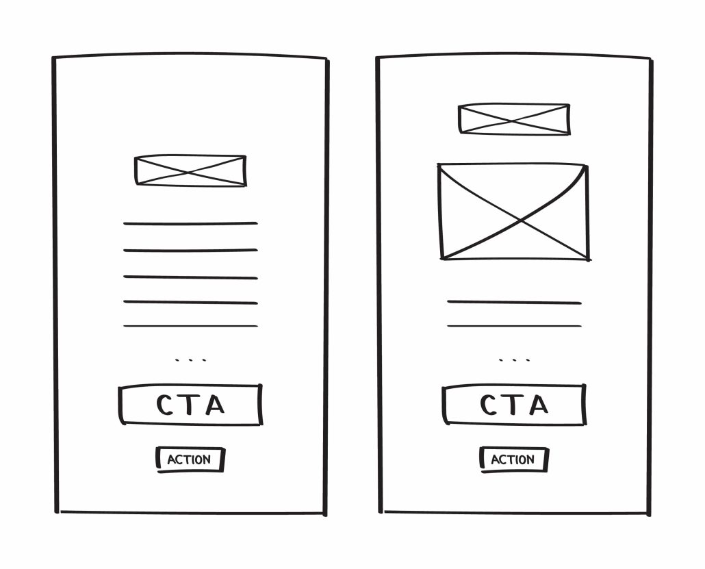 Low fidelity wireframes