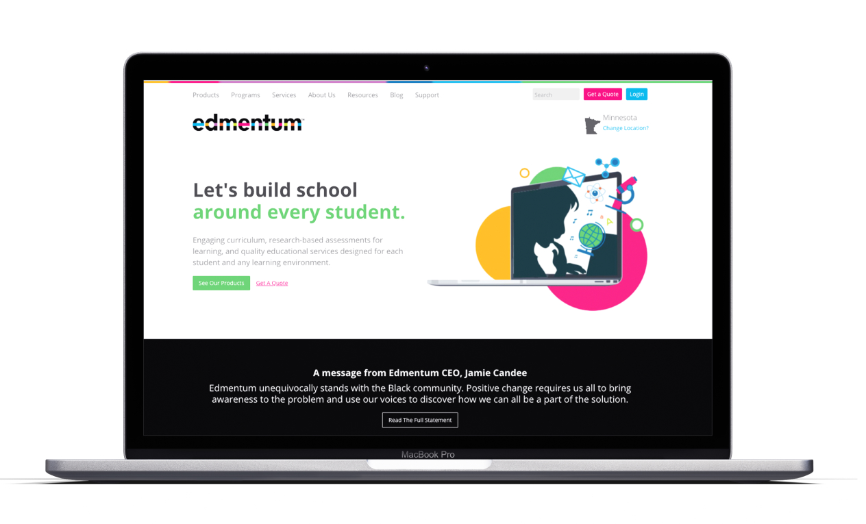 Edmentum Website Screen