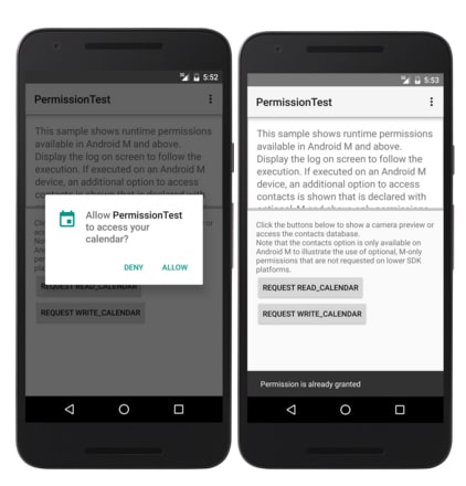 Android app permissions 2