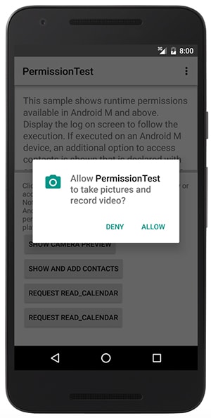 Android app permissions 6