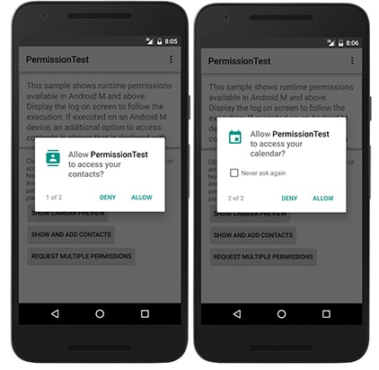 Android app permissions 7